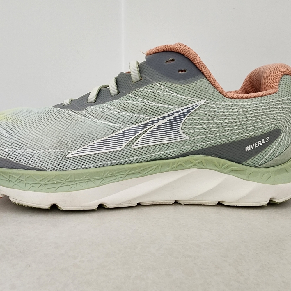 Altra Rivera 2 Green and Peach Athletic Shoes